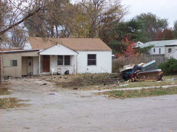 Post 3:00 a.m meth bust.  It doesn’t look much better now. 