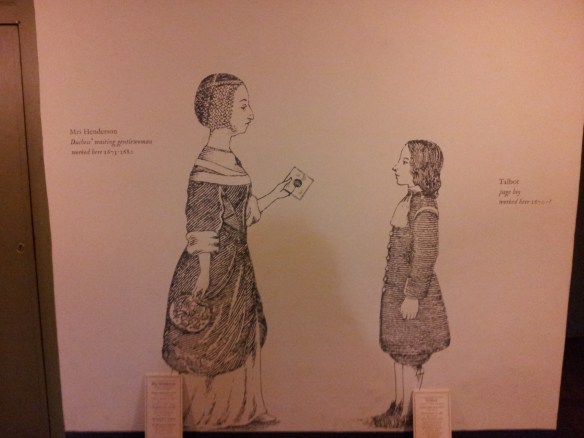 Mrs.  Henderson, the Duchess’s lady-in-waiting, and Talbot, a page boy.