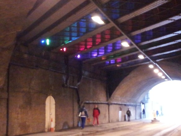 When you walk back from the museum under the bridge on Bermondsey Street, this is what you see.  Pretty neat, huh? 