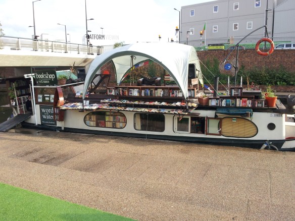 The book barge, Word on the Water.  Step inside (watch your head) and discover a nice selection of used books. 