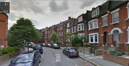 Image from Google Street View, Heath Hurst Road, Hampstead London  